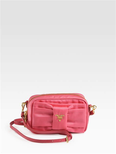 prada pink nylon pouch|prada tessuto nylon handbags.